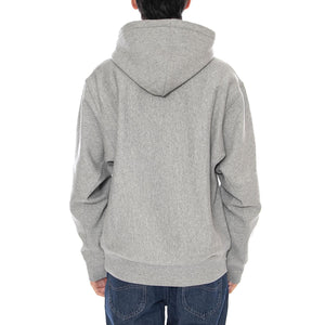 Hooded American Script Sweat Grey Heather - Felpa con Cappuccio Uomo Grigia I028279.V6XX . CARHARTT WIP 
