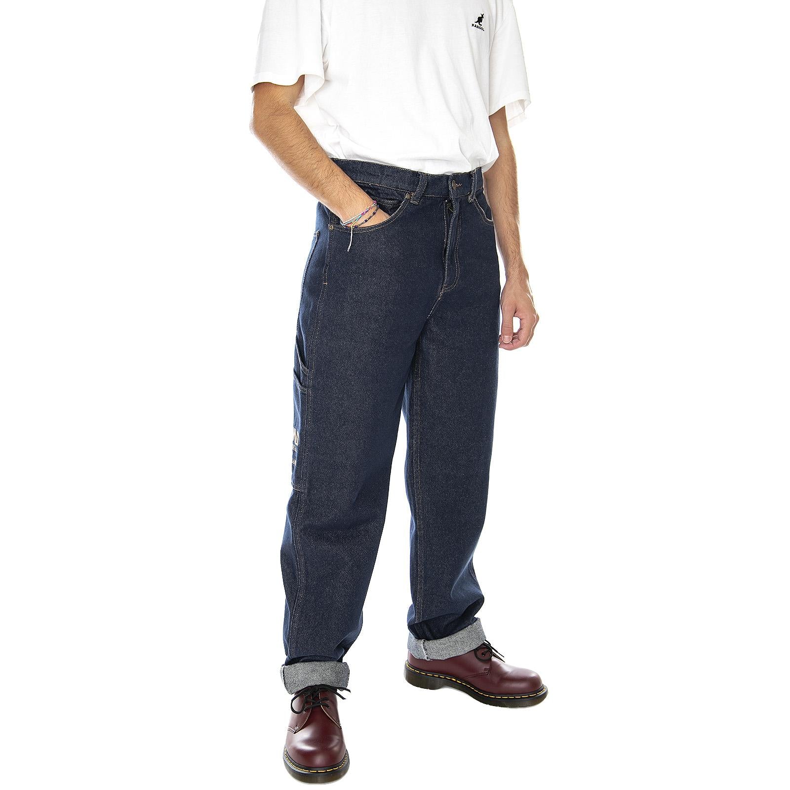 Og Rinse Denim Jeans - Navy Blue - Denim Jeans Uomo Blu KRCKKMQ32009NVY  KARL KANI 