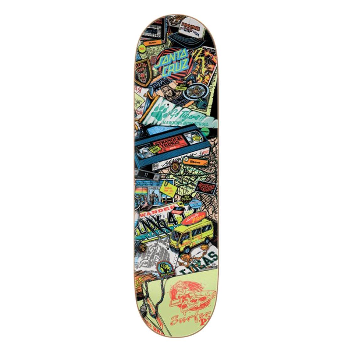 Stranger Things Season 1 x Santa Cruz - Tavola da Skateboard Nera / Multicolore / Beige 134878  SANTA CRUZ 