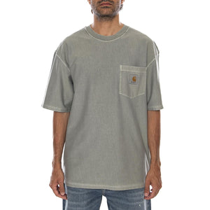 S/S LOOSE POCKET T-SHIRT SHADY GREEN - Maglietta Girocollo Uomo Verde I036863 3RFGD CARHARTT WIP 