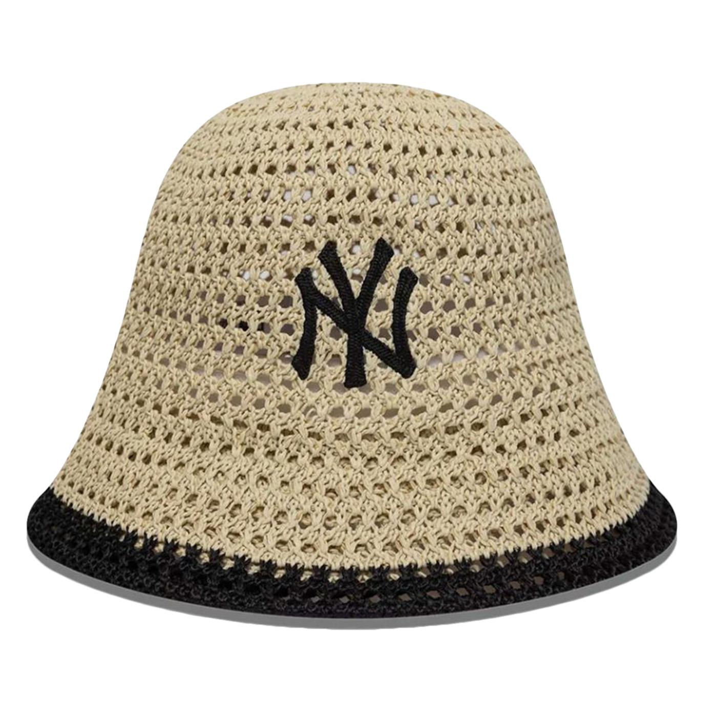 FEMALE KNITTED BUCKET NEW YORK YANKEES STONE - Berretto in Maglia Marrone 60856308 STNBLK NEW ERA 