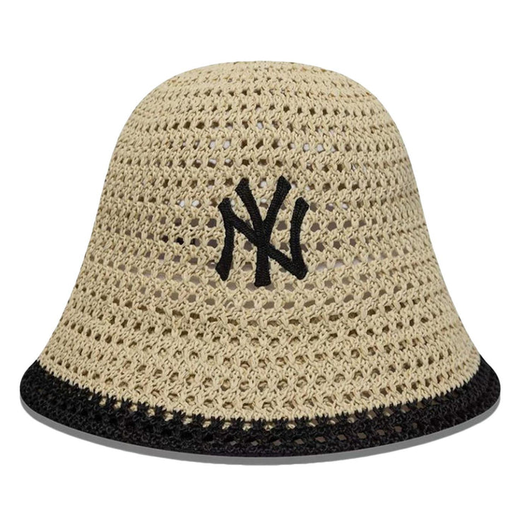FEMALE KNITTED BUCKET NEW YORK YANKEES STONE - Berretto in Maglia Marrone 60856308 STNBLK NEW ERA 