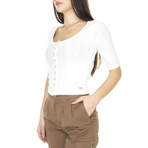 Dry Goods Pointelle Top - Top Donna Bianco A4769-0001  LEVIS 