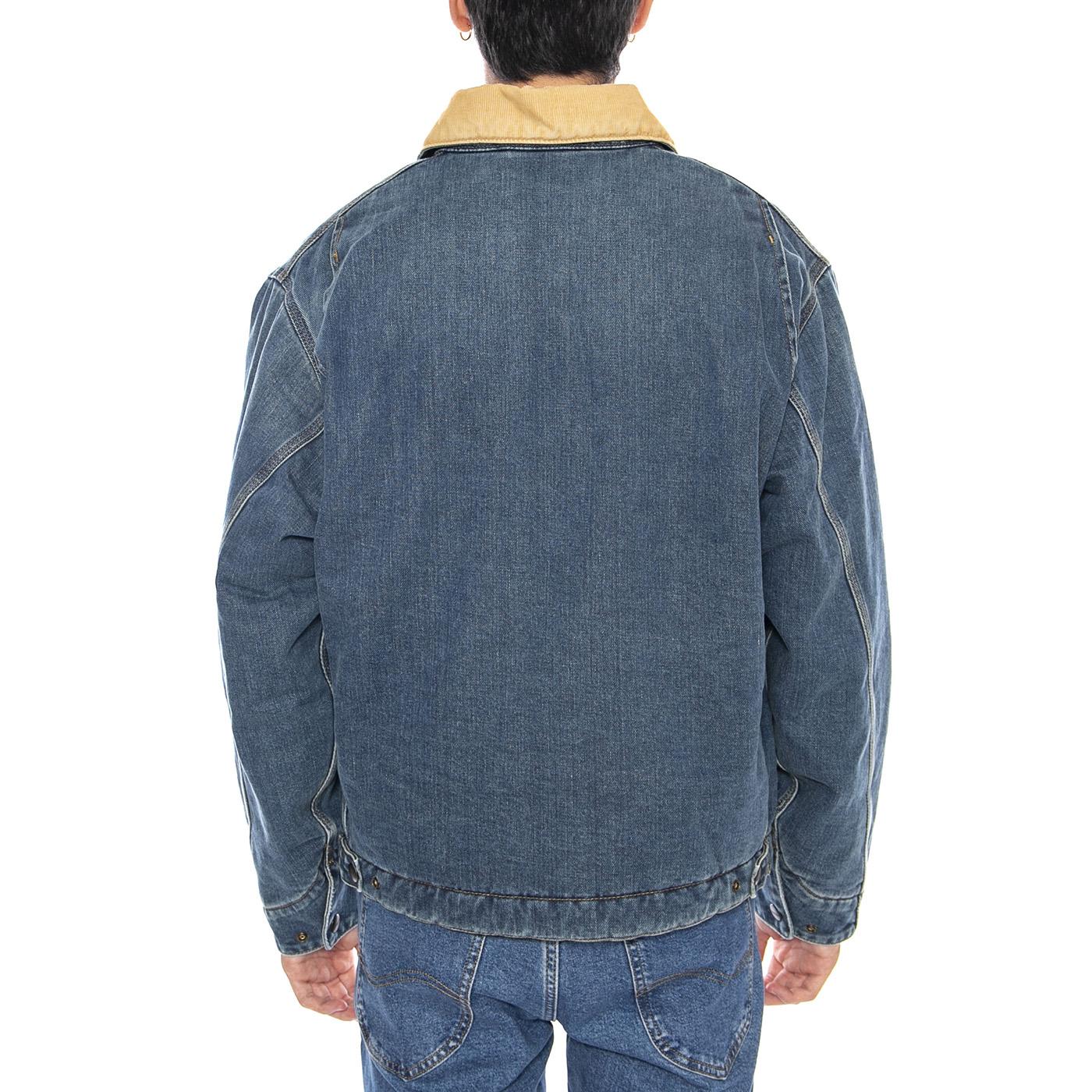 OG Detroit Jacket Blue / Dusty Hamilton Brown - Giacca Uomo Denim Jeans Blue I035878.2XN4L . CARHARTT WIP 