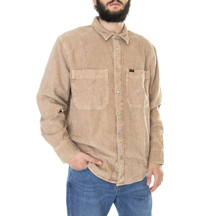 Seasonal Overshirt Caramel - Camicia Uomo Beige L67UCV99  LEE 