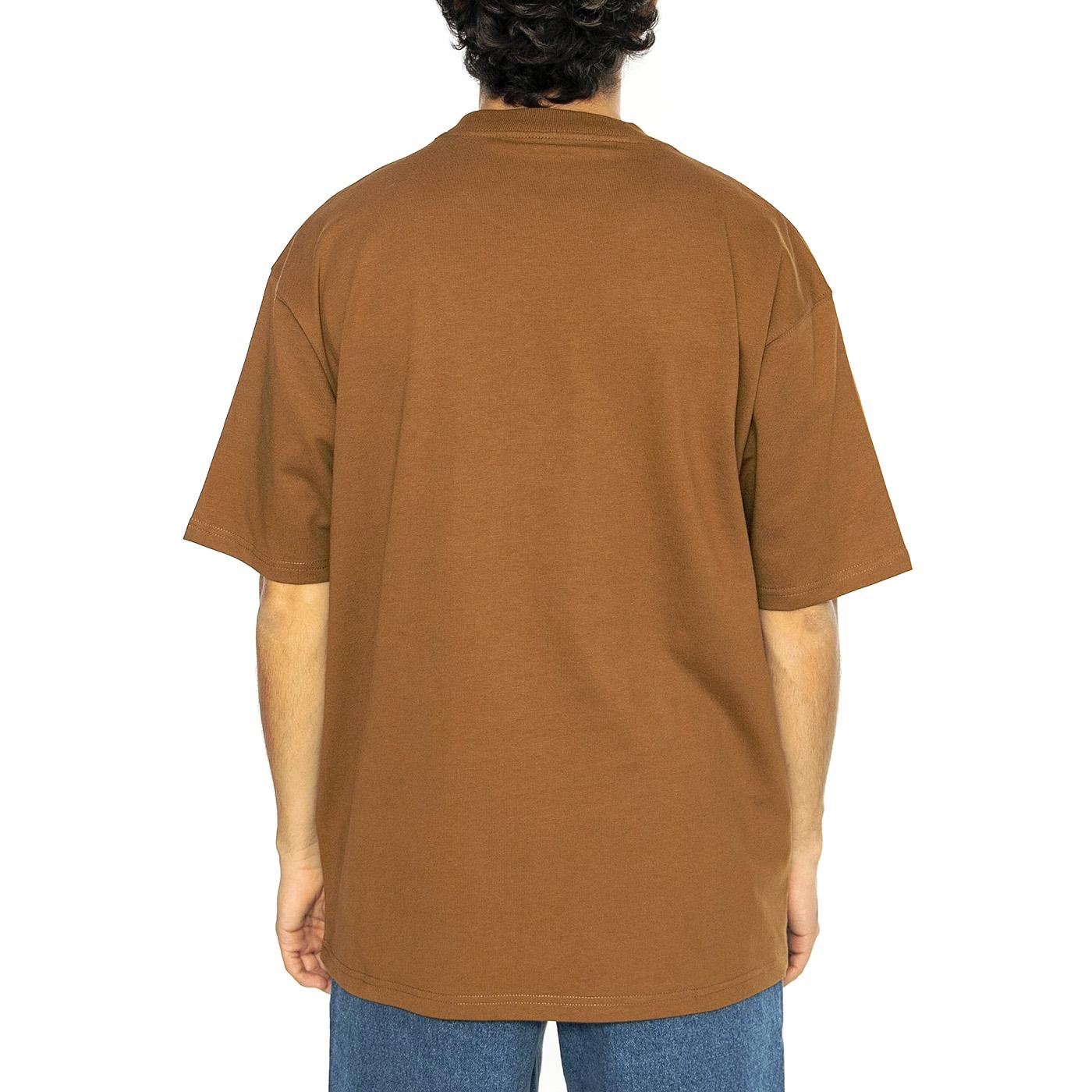 S/S Eldon Pocket T-Shirt Hamilton Brown - Maglietta Girocollo Uomo Marrone I034365.HZXX  CARHARTT WIP 