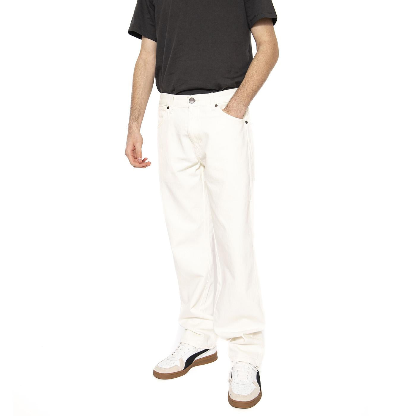 Frontier White - Pantaloni Denim Jeans Uomo Bianchi 112364503  WRANGLER 