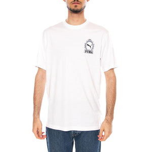 GRAPHIC TEE WHITE - Maglietta Girocollo Uomo Bianca 634437 02 PUMA 