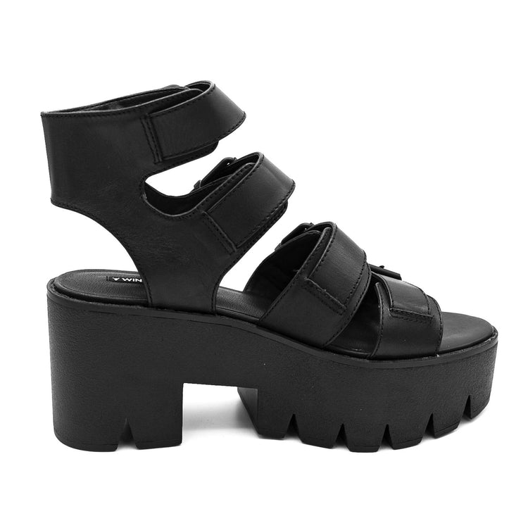 W' Preslee Black Sandals WSSPRESLEY-BLK  WINDSOR SMITH 