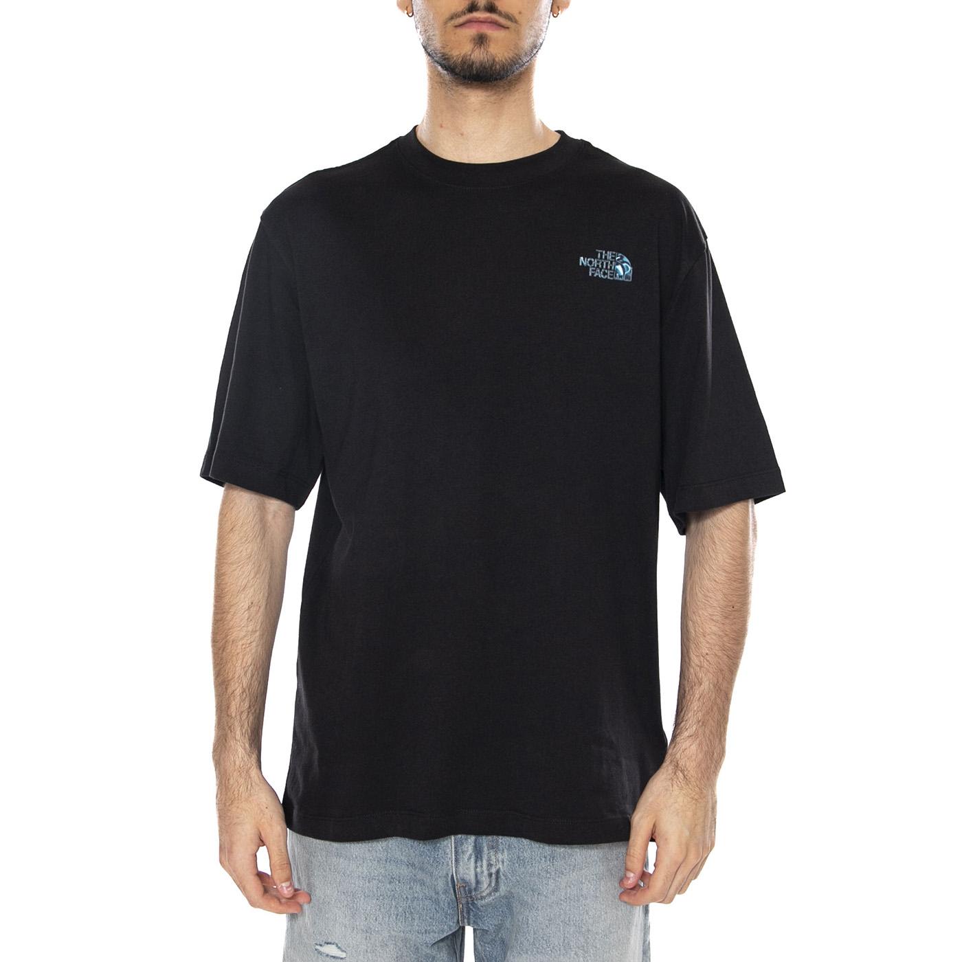 M LQD BOX NSE OS SS TEE - Maglietta Girocollo Uomo Nera NF0A8G9W JK31 THE NORTH FACE 
