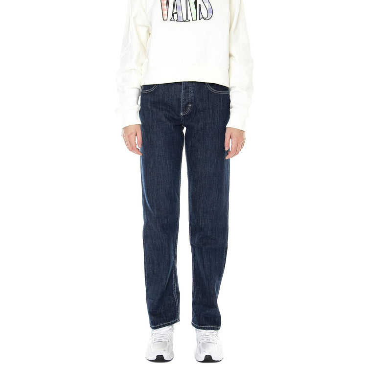 Jane Cuffed Retro Rinse-L33DNIZA - Pantaloni Denim Jeans Donna Blu 112322451  LEE 