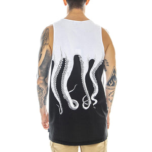 Original Tanktop - Black / White - Canotta Uomo Nera / Bianca 18SOTT01-BLACK-WHITE  OCTOPUS 