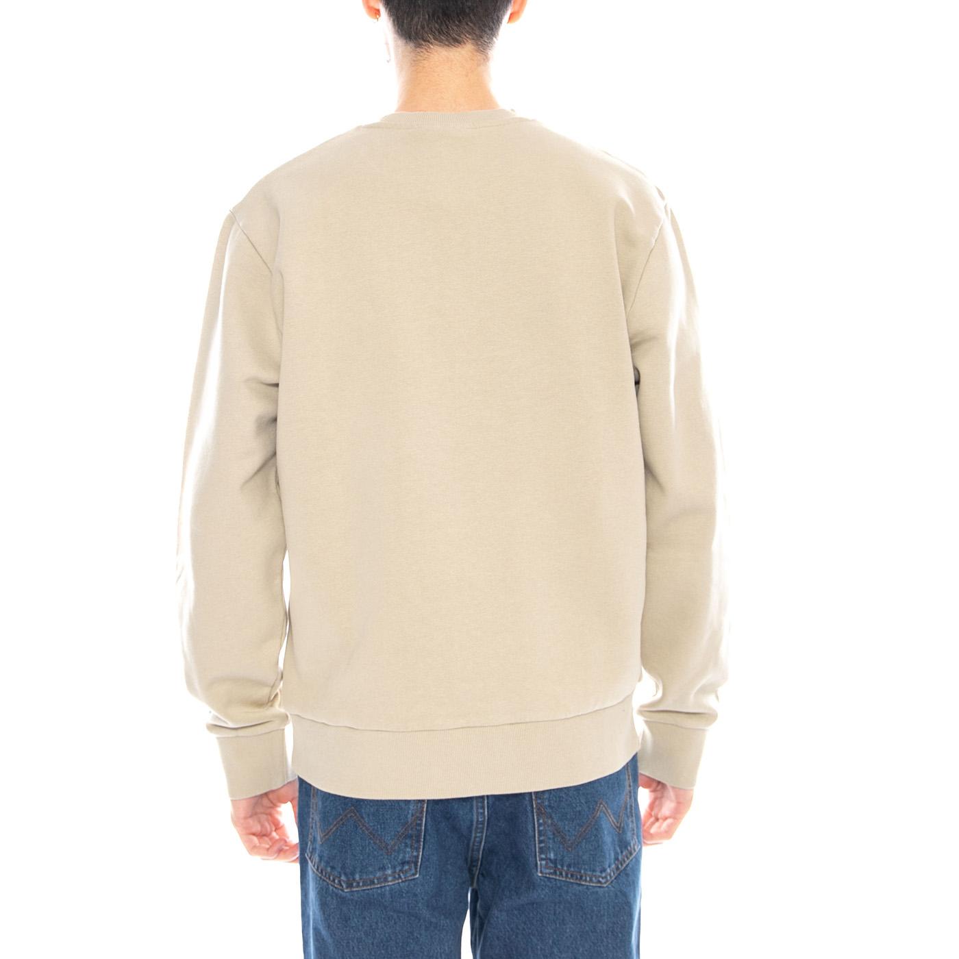 Script Embroidery Sweat Barchan / White - Felpa Girocollo Uomo Beige I034496 3LWXX CARHARTT WIP 