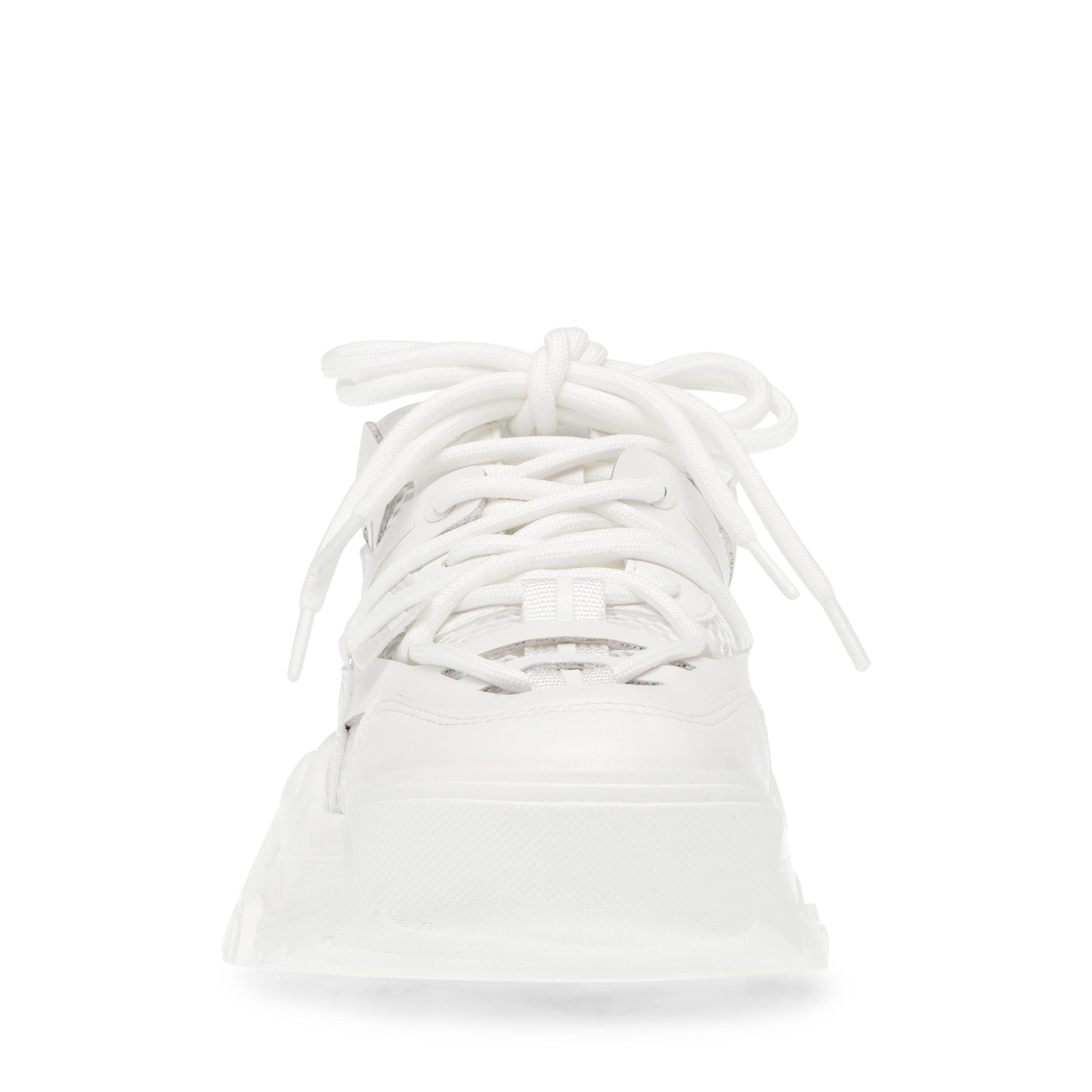 Kingdom White / White - Scarpe Straingate Profilo Basso Donna Bianche SMPKINGDOM-11E  STEVE MADDEN 