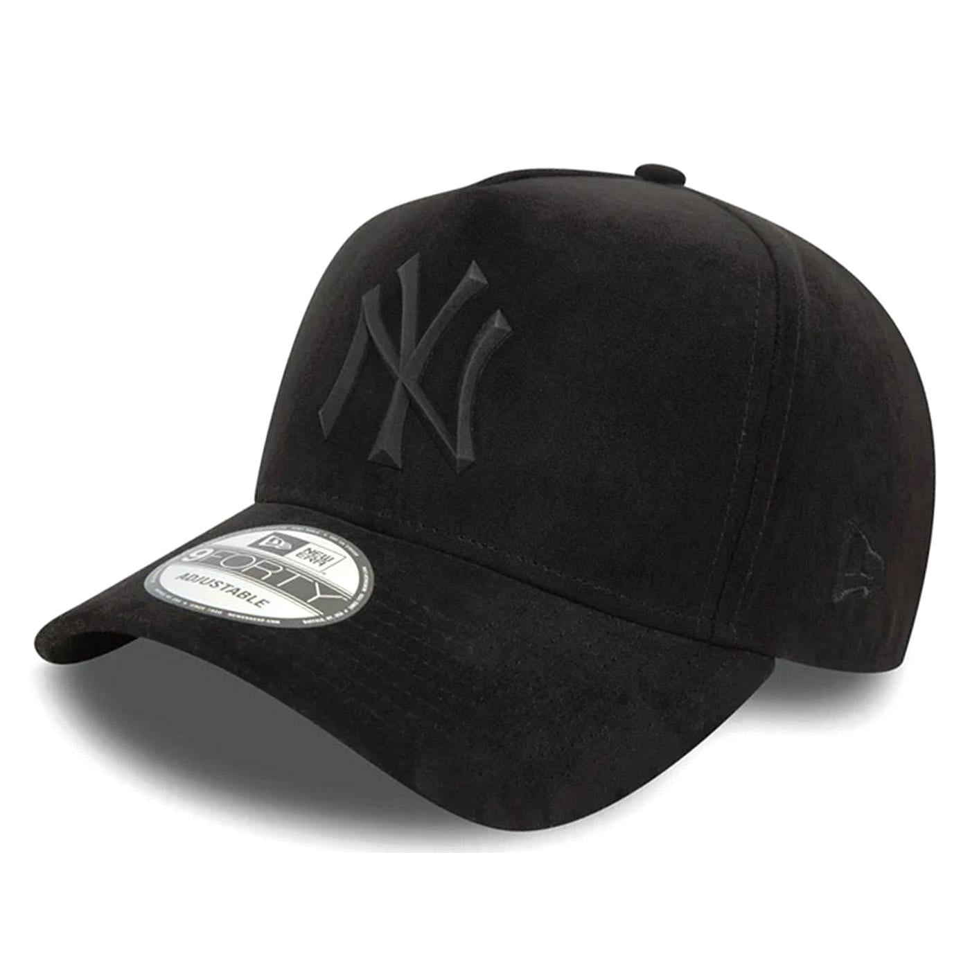 New York Yankees MLB Faux Suede E-Frame Black - Cappellino con Visiera Nero 60580814  NEW ERA 
