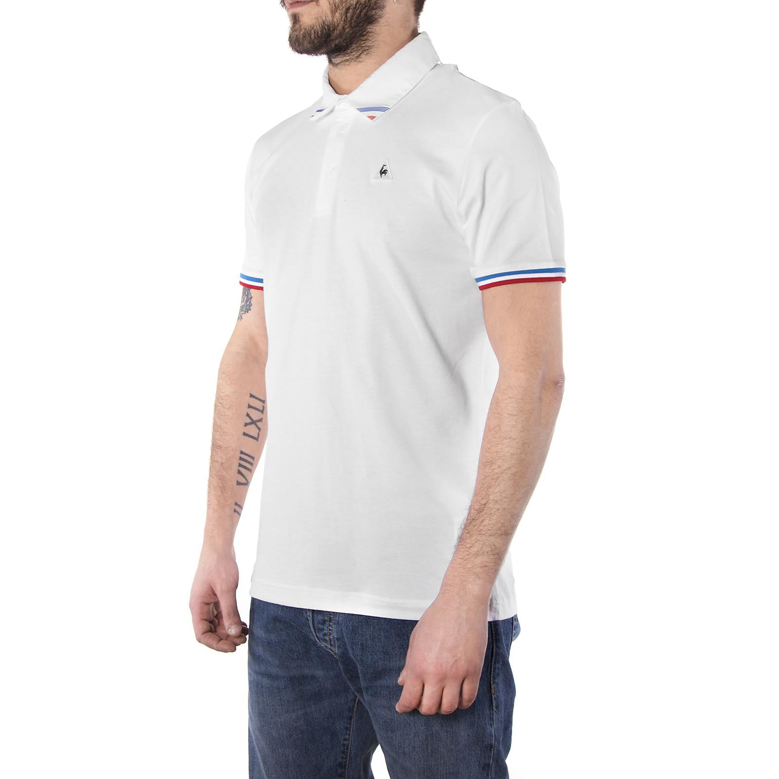 TRI LF Polo SS M optical white 1710601  LE COQ SPORTIF 