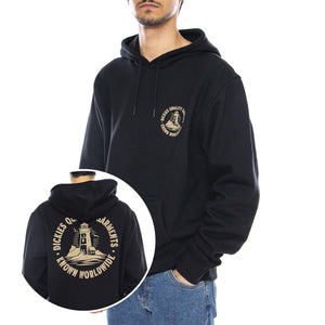 Parrotsville Hoodie Black - Felpa con Cappuccio Uomo Nera DK0A87NRBLK1 . DICKIES 