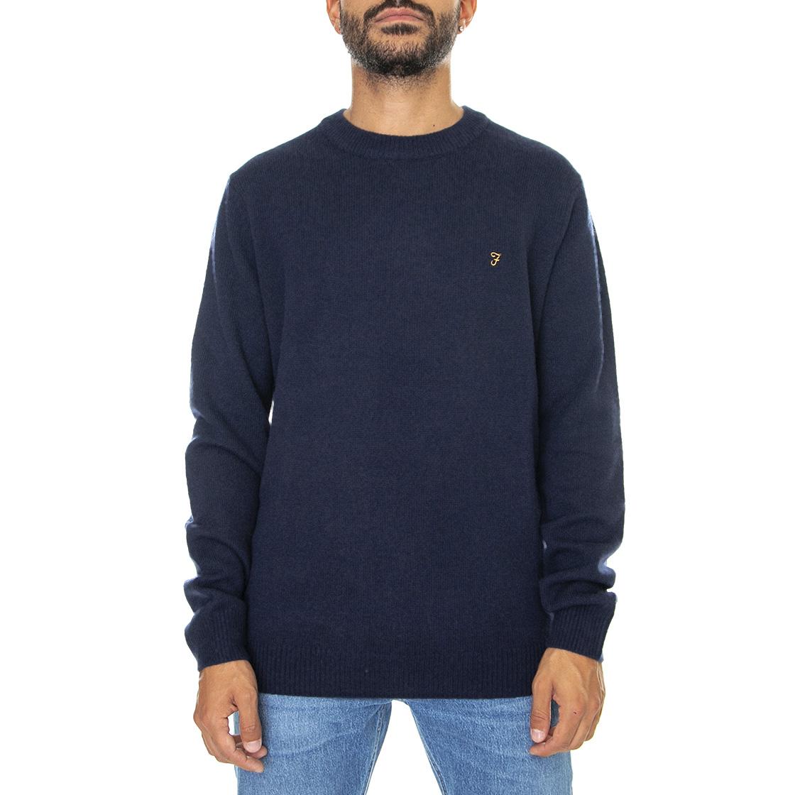 Birchall Crew Sweat True Navy - Maglione Girocollo Uomo Blu Navy F4GFB042-412  FARAH 