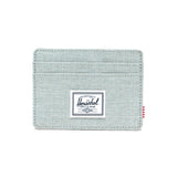 Charlie Cardholder Iceberg Green Crosshatch - Poratcarte Verde  ACCESSORI HERSCHEL