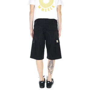 M' Regular Cargo Short Black Rinsed - Bermuda Cargo Uomo Neri I028246.89.02.00  CARHARTT WIP 