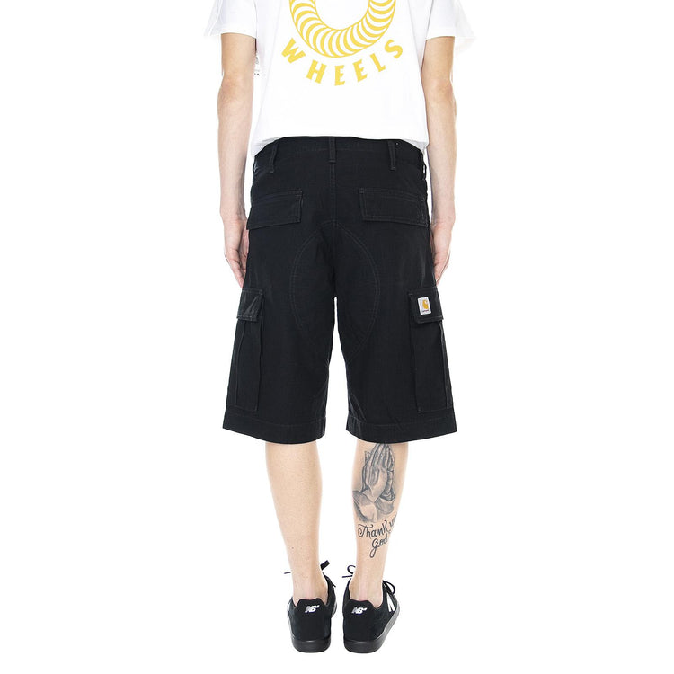 M' Regular Cargo Short Black Rinsed - Bermuda Cargo Uomo Neri I028246.89.02.00  CARHARTT WIP 