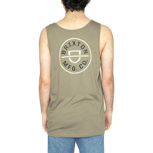 Crest Tank Top - Canotta Uomo Verde 22353-OLVSP  BRIXTON 