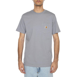 S/S Pocket T-Shirt Mirror - Maglietta Girocollo Uomo Grigia I030434.1NKXX  CARHARTT WIP 