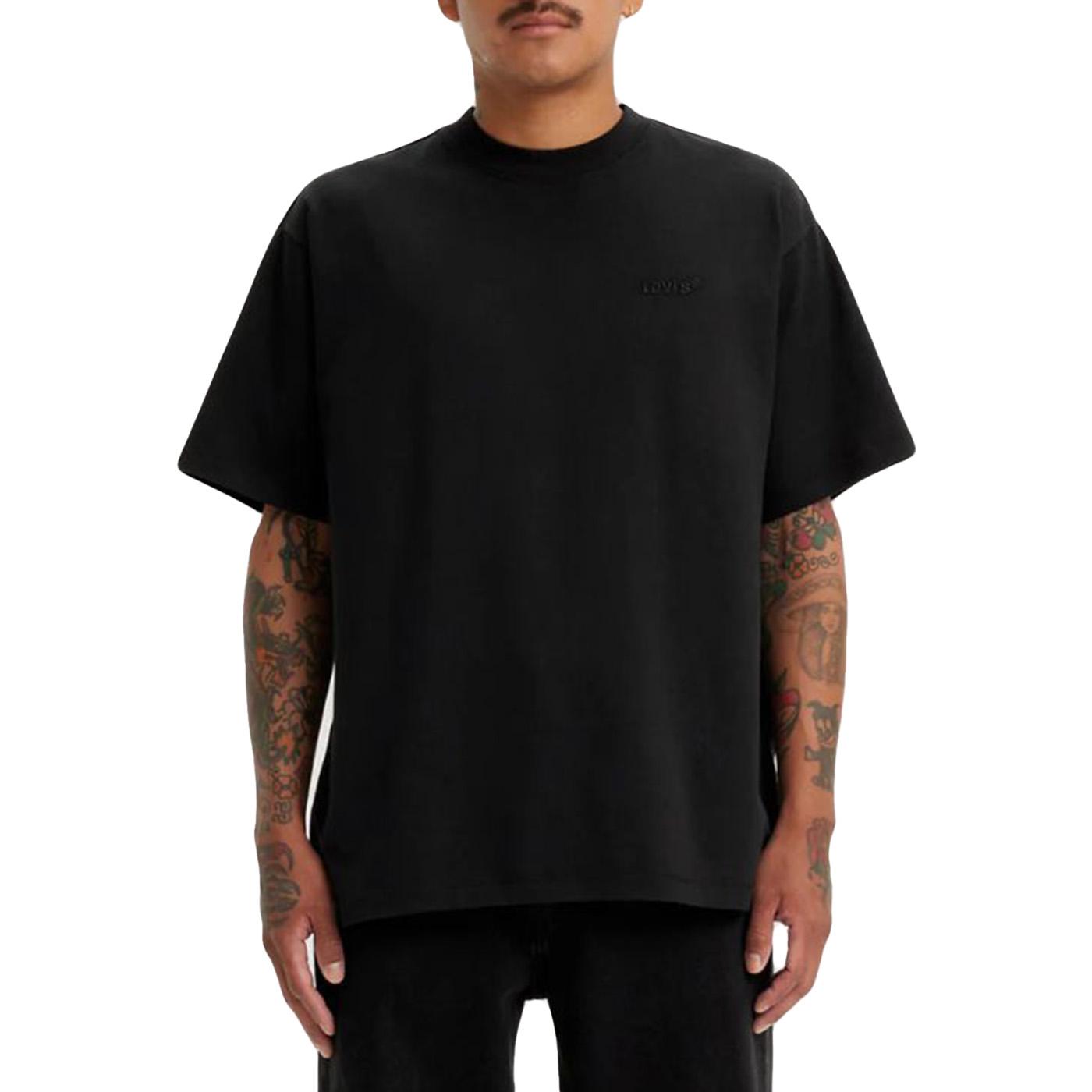 RED TAB VINTAGE TEE MINERAL BLACK GARMENT - Maglietta Girocollo Uomo Nera A0637-0001 Black LEVIS 