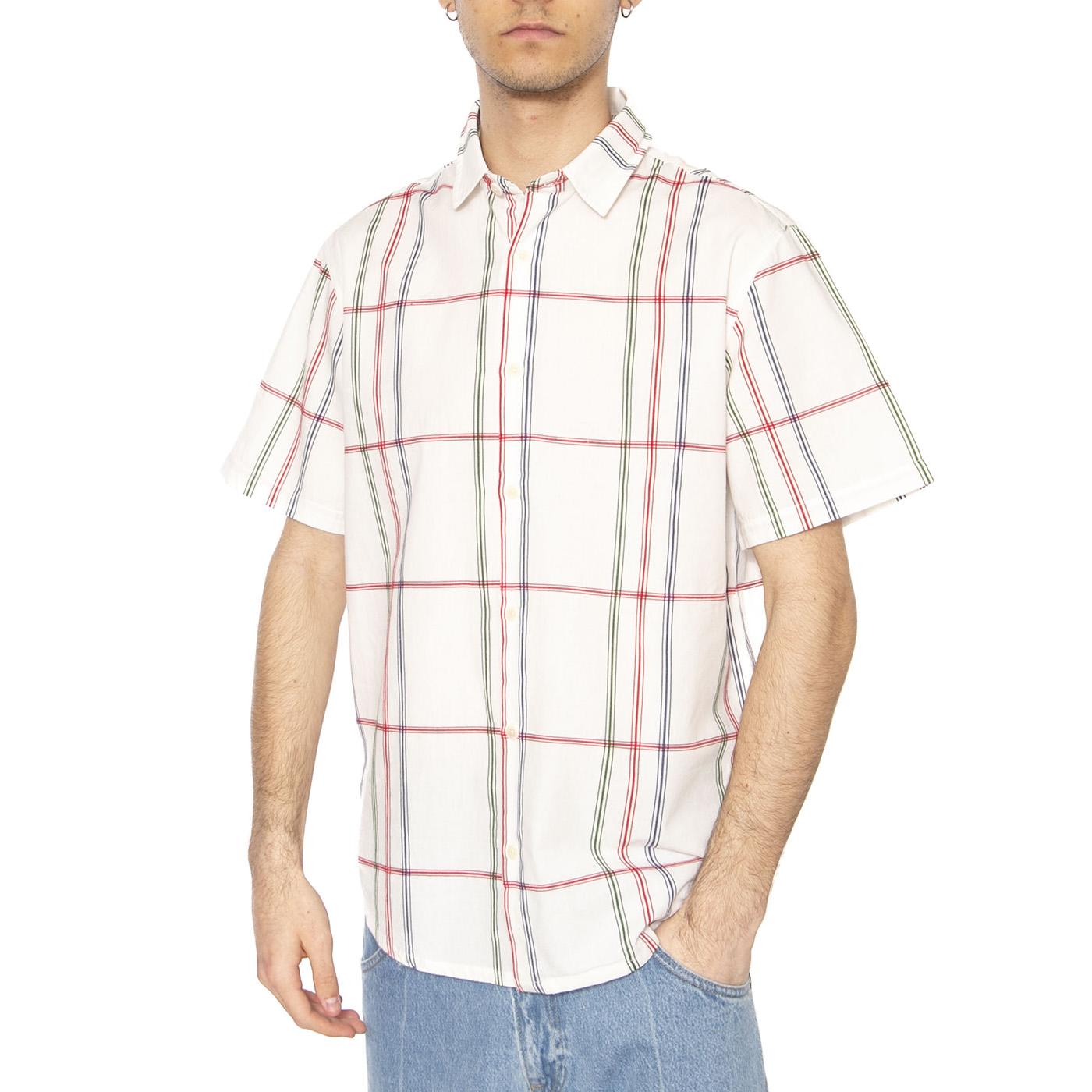 Cambric Stripe Tom Shirt Multicolor - Camicia Maniche Corte Uomo Multicolore MSH00199-MULTICOLOR  THINKING 