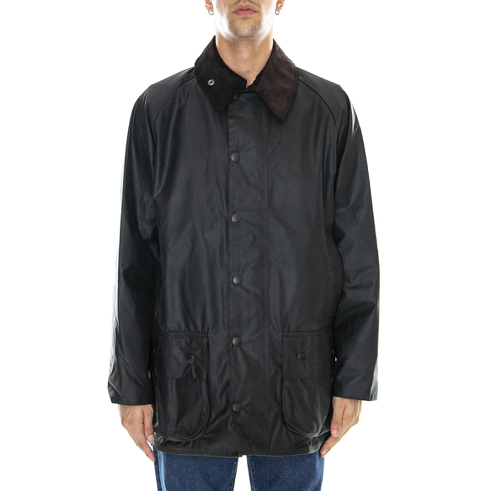 BEAUFORT WAX JACKET SAGE - Giacca Uomo Verde MWX0017-SG91-FW23 . BARBOUR 