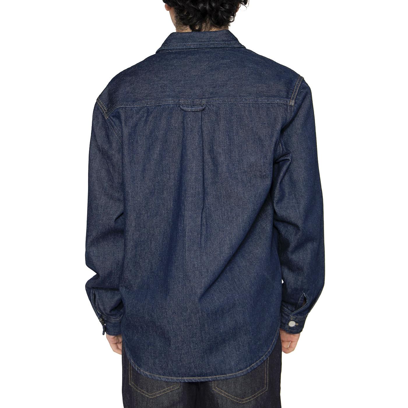 Harvey Shirt Jac Blue - Camicia Denim Jeans Uomo Blu I033346.0102  CARHARTT WIP 