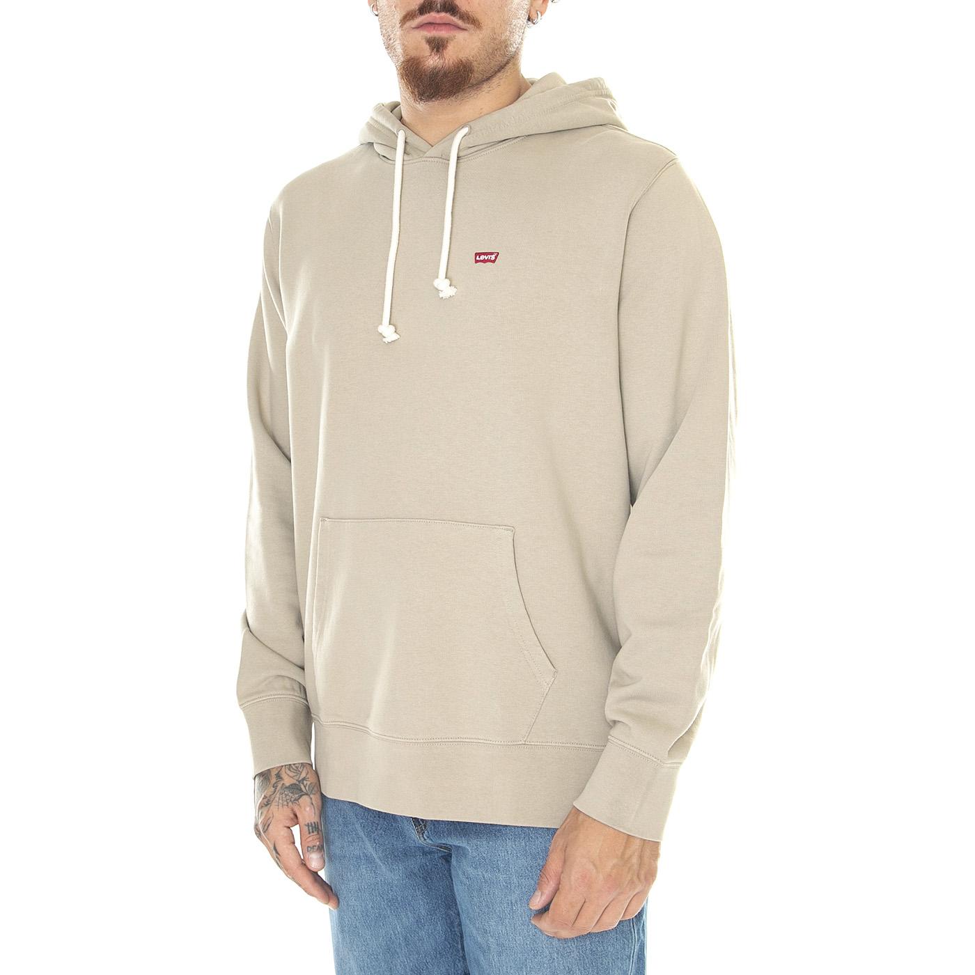 M' New Original Hoodie Silt Neutral - Felpa con Cappuccio Uomo Beige 34581-0029  LEVIS 