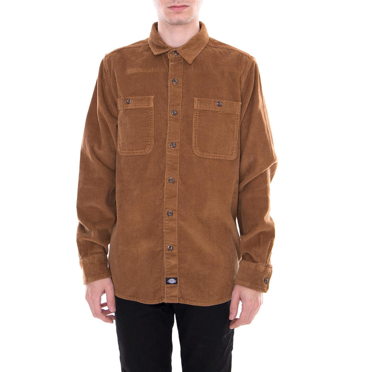 Arthurdale Duck Brown - Camicia Velluto Uomo Marrone 05 200315-BD . DICKIES 