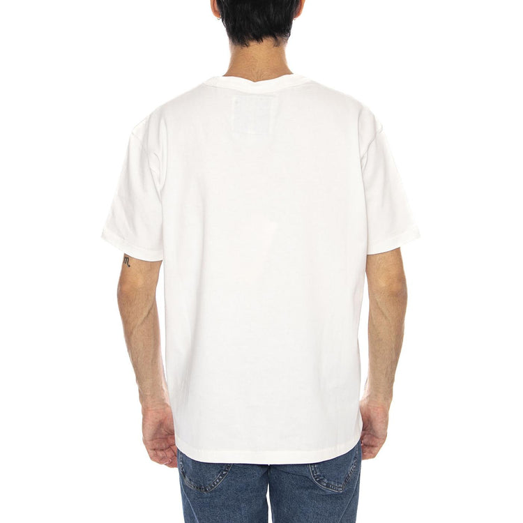 Rode Ben Tee Worn White - Maglietta Girocollo Uomo Bianca 112371671 . WRANGLER 
