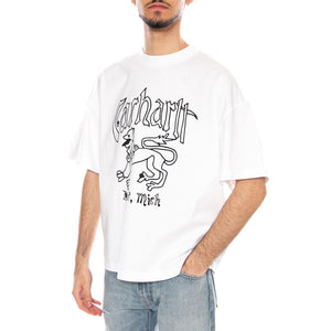 S/S Hackwork T-Shirt White - Maglietta Girocollo Uomo Bianca I035434.0260 . CARHARTT WIP 