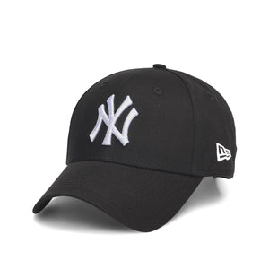 9Forty League Basic NY Yankees Hat - Black / White - Cappellino con Visiera Nero 113044_4 . NEW ERA 