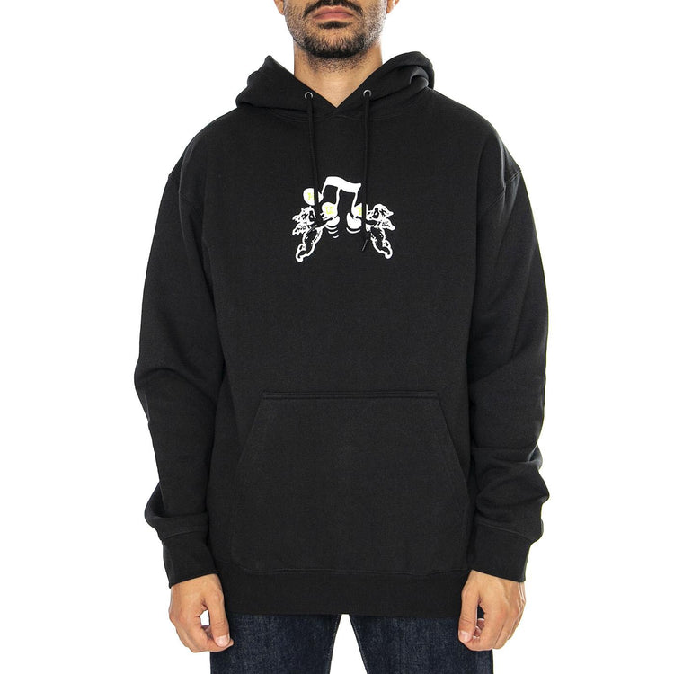 Song P/O Hoodie Black - Felpa Girocollo Uomo Nera PF00681-BLACK  HUF 