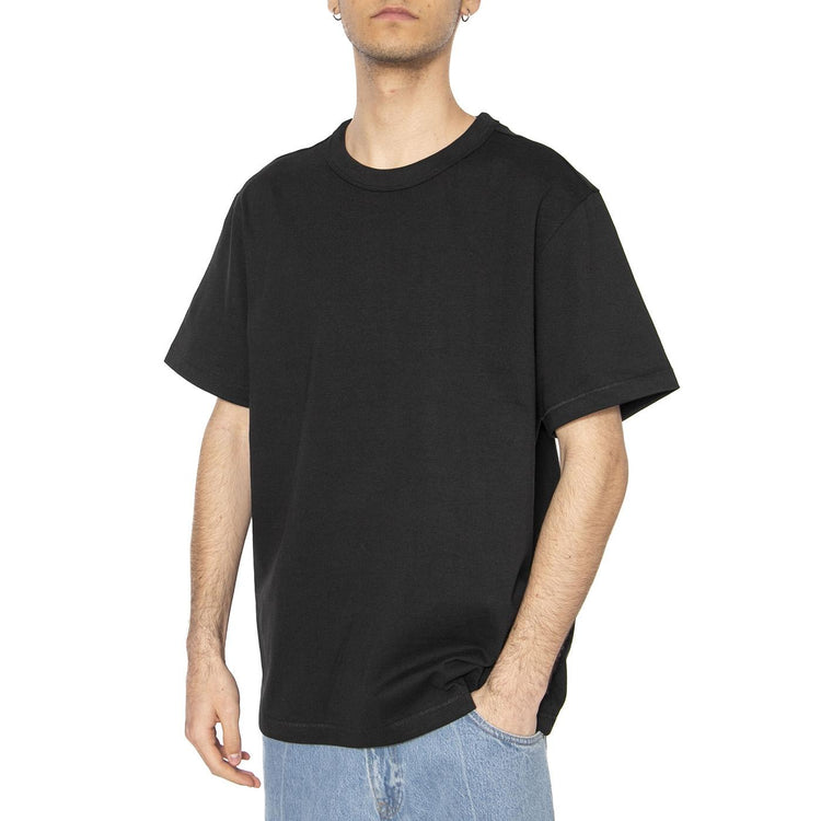 SS Solid Tee Black - Maglietta Girocollo Uomo Nera 112365120  WRANGLER 