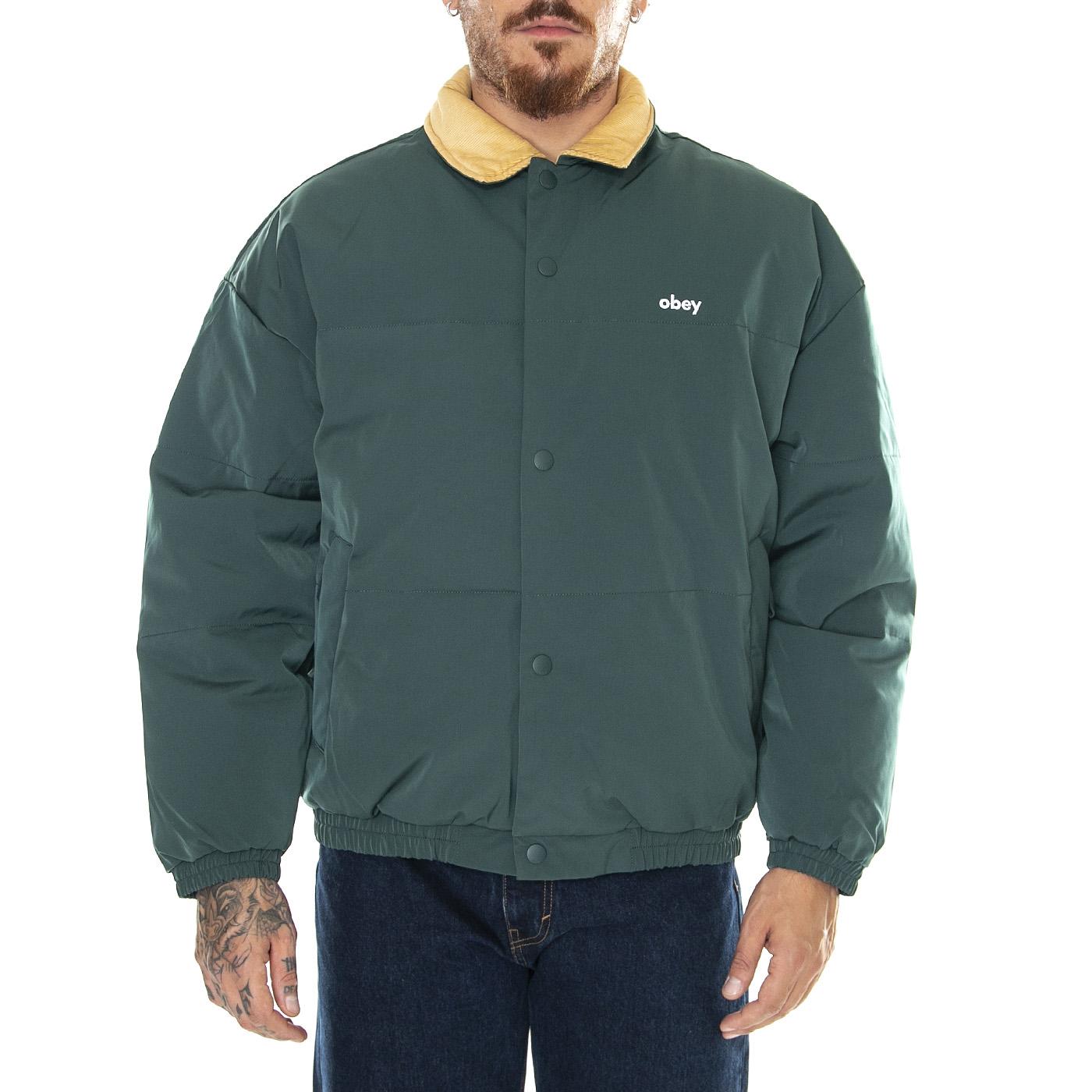 M' Whispers Jacket Green Gables Multi - Giacca Invernale Uomo Verde 121800548-GMU  OBEY 