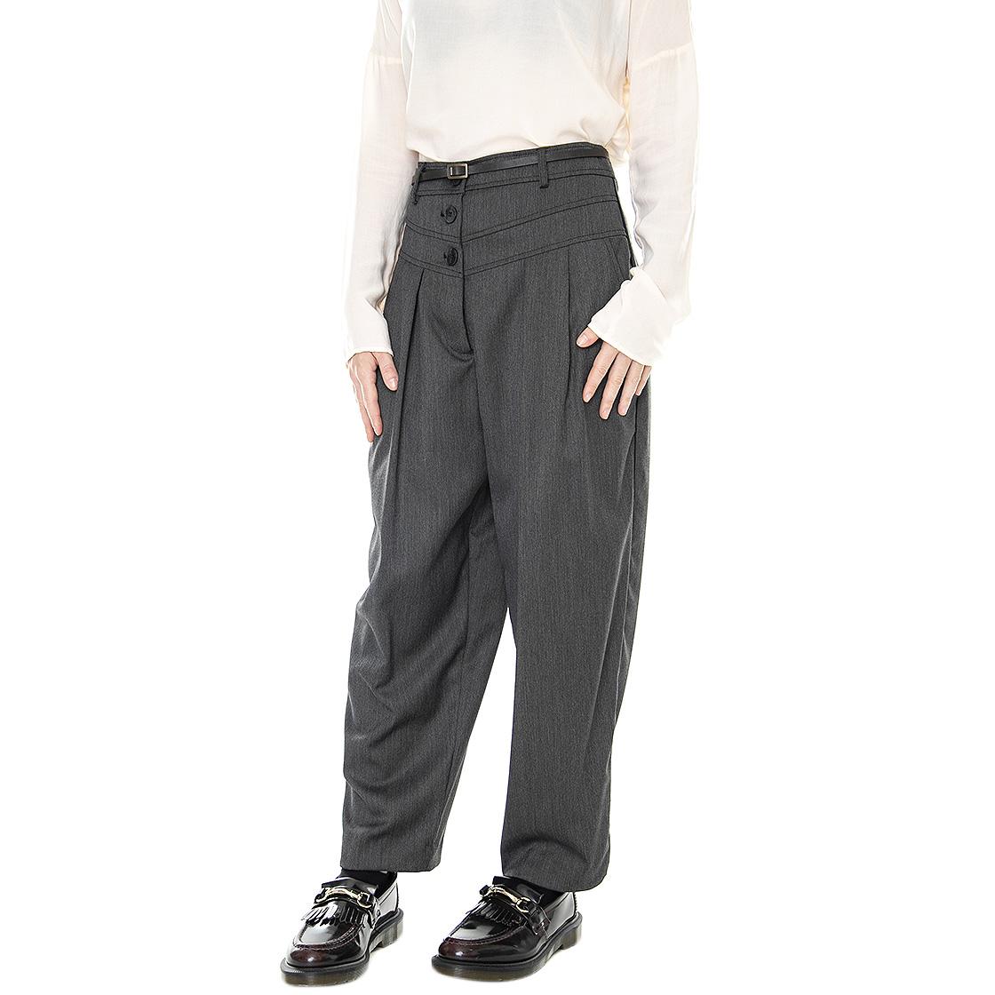 Pant and Belt 021SD25032 - Pantaloni e Cintura Donna Grigio Antracite Melange 021SD25032 -S2013 . ALESSIA SANTI 