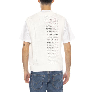 Garret Sweater Vest Cream -- Gilet Uomo Crema 151000097 CRM OBEY 