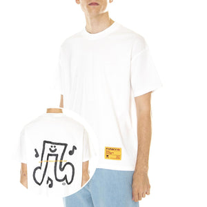 M' Walker Tee White - Maglietta Girocollo Uomo Bianca  XXL SS23-Walker Tee White  FUNKY 
