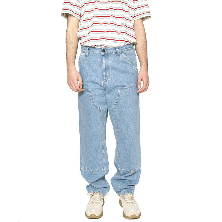 Double Knee Pant Blue - Pantaloni Denim Jeans Uomo Blu I032699.0112  CARHARTT WIP 