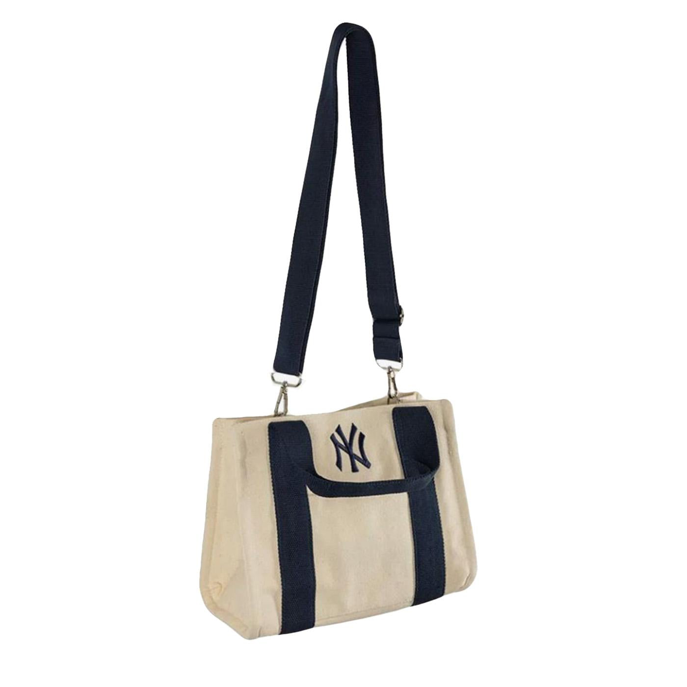 MINI MLB TOTE BAG NEW YORK YANKEES BEIGE - Borsa Tote Bag Beige<BR/><BR/><BR/> 60856099 IVONVY NEW ERA 
