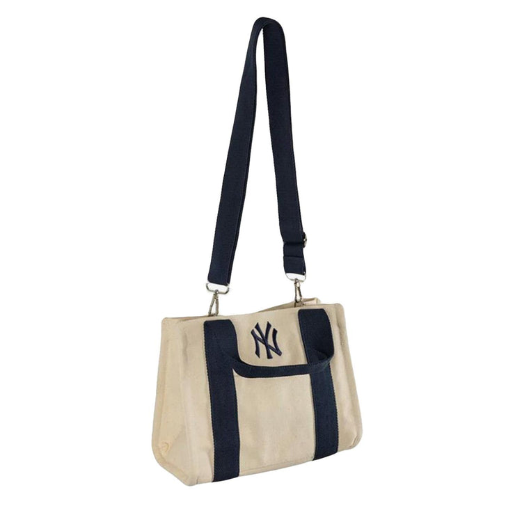MINI MLB TOTE BAG NEW YORK YANKEES BEIGE - Borsa Tote Bag Beige<BR/><BR/><BR/> 60856099 IVONVY NEW ERA 