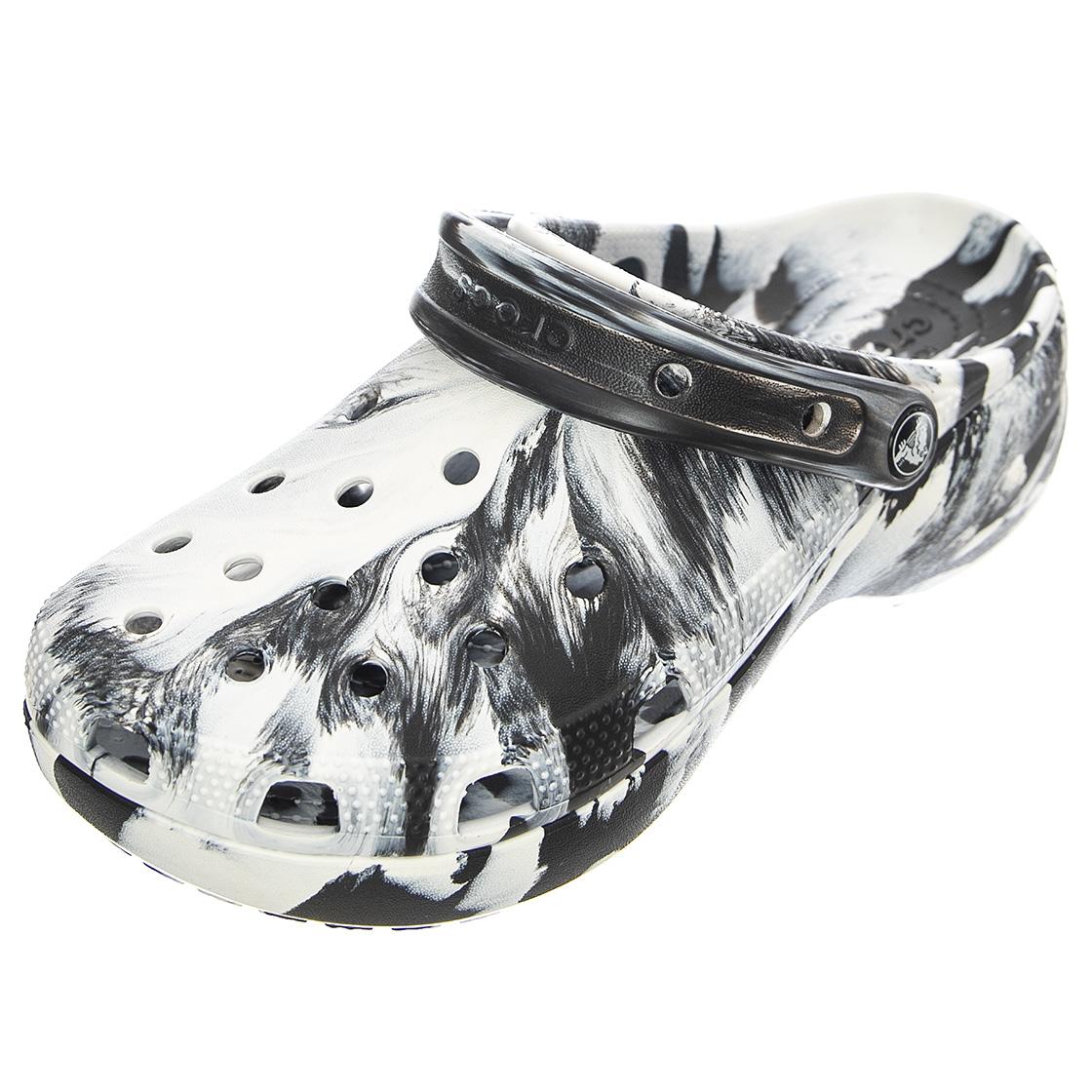 Classic Platform - Sandali Donna Multicolore / Marbled / Black / White USW 5 CR.207176-BKWH  CROCS 