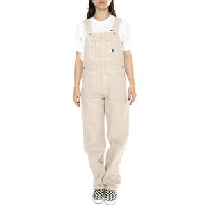 W' Garrison Bib Tonic /stone dyed - Salopette Donna Beige I033138.1YC4J  CARHARTT WIP 