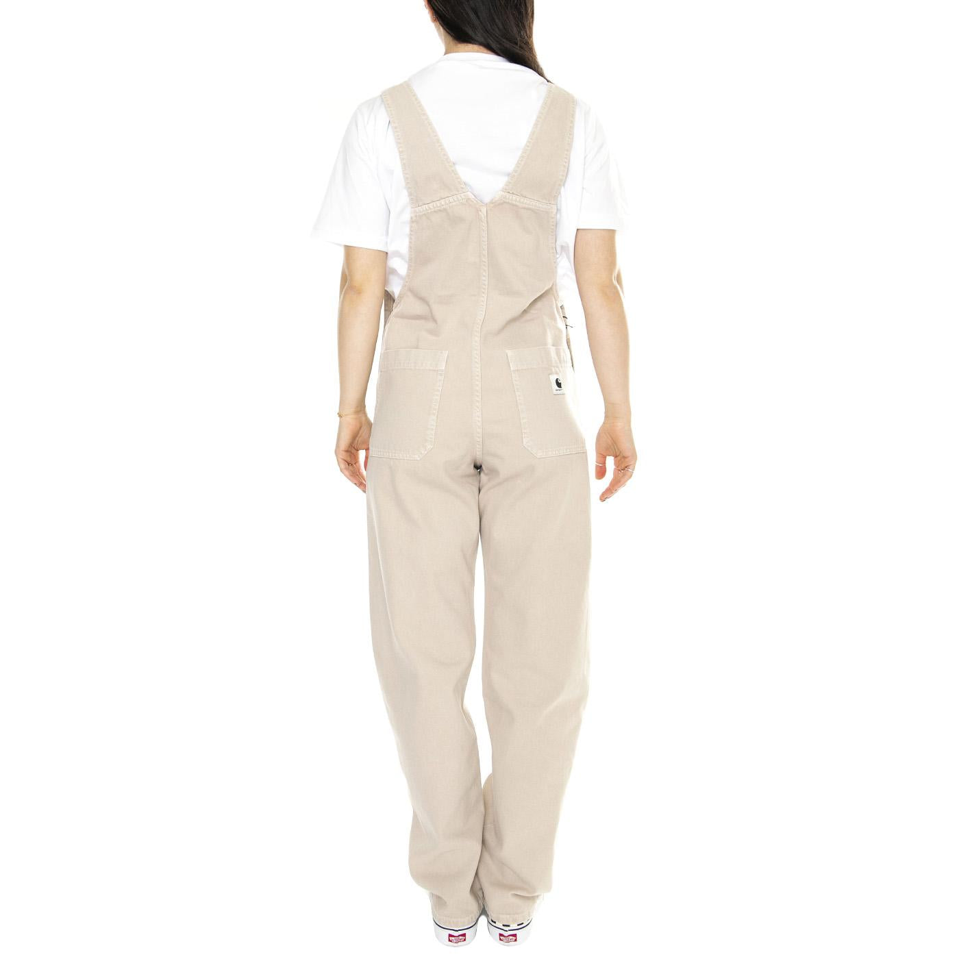W' Garrison Bib Tonic /stone dyed - Salopette Donna Beige I033138.1YC4J  CARHARTT WIP 
