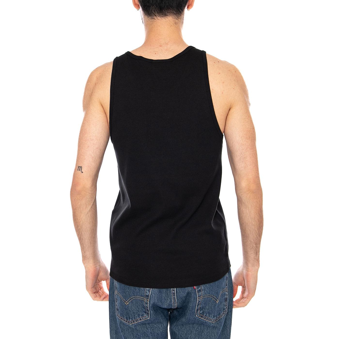 STANDARD RIB TANK 2 PACK BLACK - Set da Due Canotte Uomo Nere 134050061 BLK OBEY 