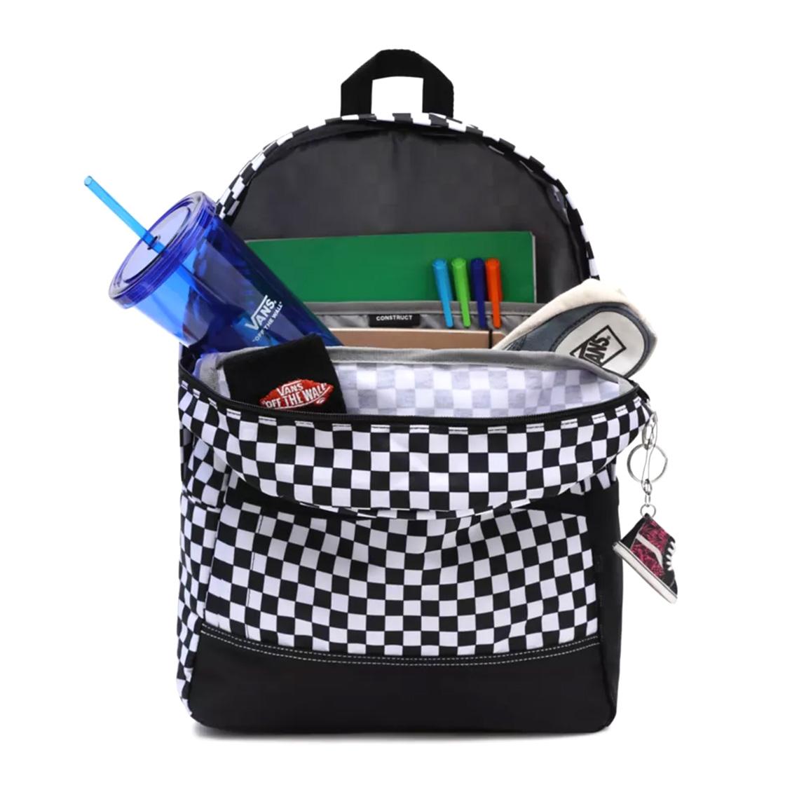 Mn Construct Skool - Zaino Nero / Bianco / Checkerboard ONE SIZE VN0A5FHWHU01  VANS 